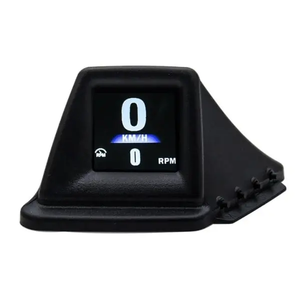 Computer de bord multifuncțional HUD GPS OBD2 2" 9,7 x 6,1 x 4,9 cm Afișaj rotativ 270° Vitezometru RPM Consum de combustibil Temperatura Altitudine Busolă Alarmă Livrare gratuită
