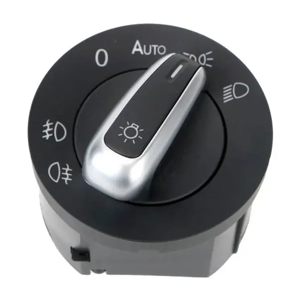 Comutator faruri pentru VW, Jetta, Golf, Passat, Tiguan, Scirocco, Amarok, Caddy, Sharan, Touran – 10 PIN-uri, plastic negru, cod 5ND941431B Ofertă limitată