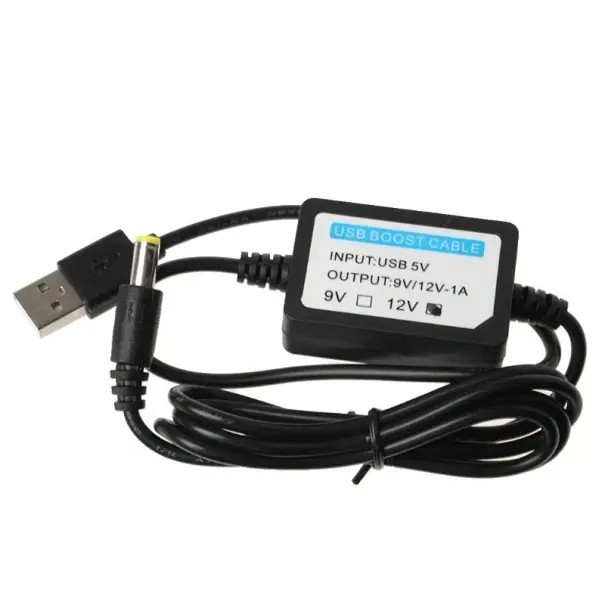 Expediere rapidă Convertor de tensiune USB 5 V la 12 V DC 5,5 x 2,1 mm