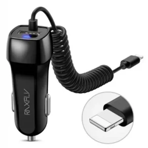 Cumpără online Încărcător auto cu cablu USB-C, Micro USB, Iphone