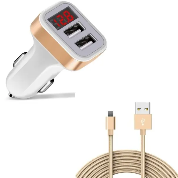 Ofertă Încărcător auto dual USB cu cablu USB-C