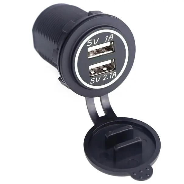 Comandă acum Încărcător auto dual USB cu capac K713