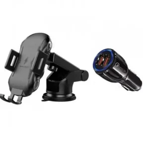 Încărcător auto fără fir cu adaptor Dual USB Reducere extra