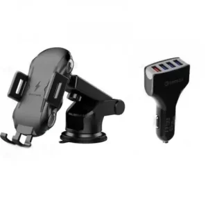 Încărcător auto fără fir cu adaptor pentru 4 porturi USB Reduceri