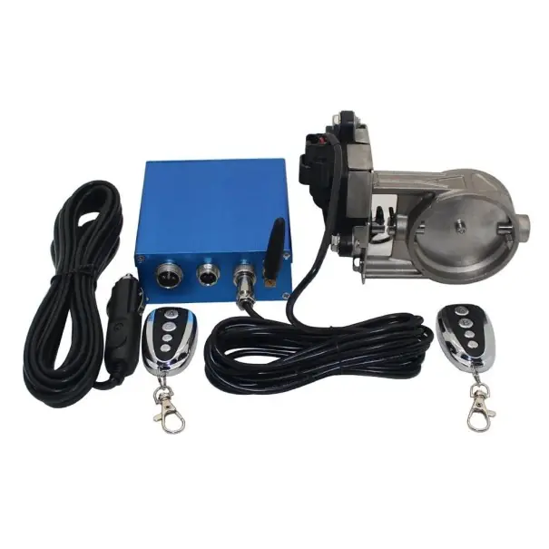 Sistem de control și ventil electric de evacuare 51 mm Clapetă de evacuare electronică cu motor, telecomandă și cablaj Kit universal Reducere extra