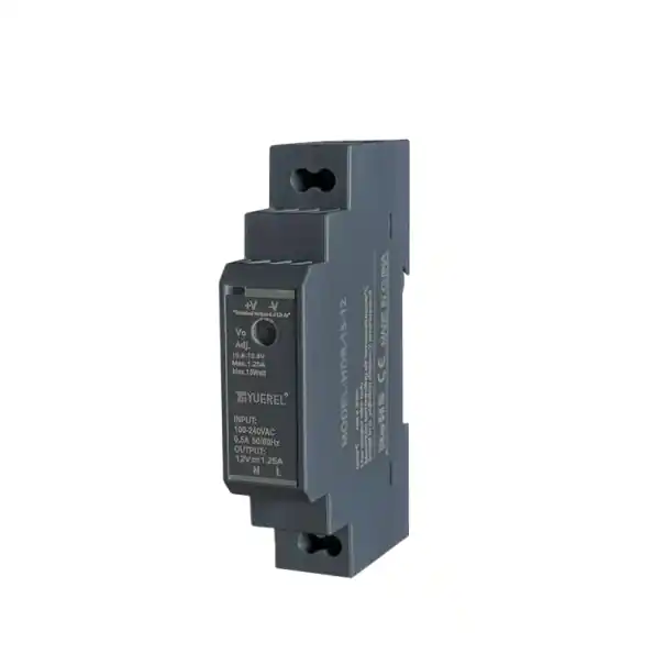 Cumpărături sigure Sursă comutată pe șină DIN AC 100–240V DC 12V 15W Adaptor de alimentare compact Sursă de energie industrială 1,8x9x5,5 cm