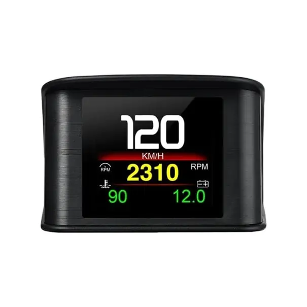 Vitezometru digital Computer de bord OBD2 HUD 6,8x4,6x7,3 cm 9 moduri de afișare Viteză Alarmă Consum de combustibil Temperatura ulei Presiune turbină Cumpărături sigure