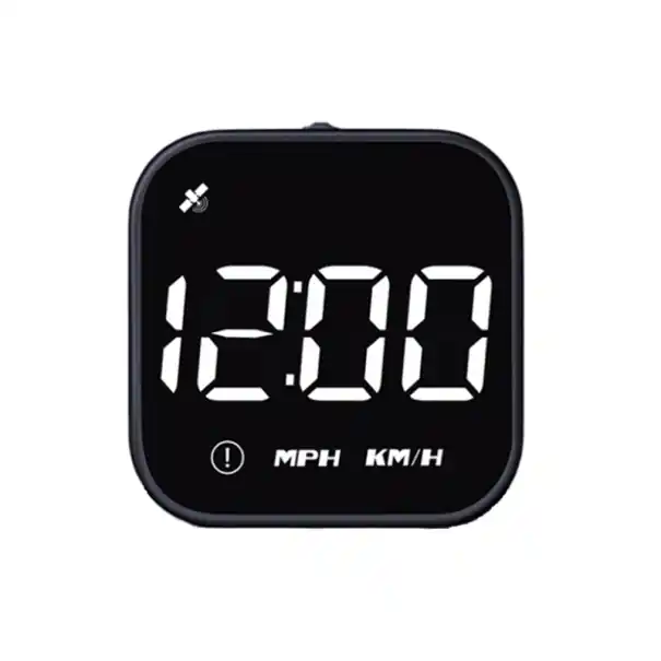 Vitezometru digital GPS pentru mașină Afișaj LED HD 5,2 x 5,2 cm cu busolă Ceas Viteză Alarmă Stand rotativ 360° cu ventuză Preț mic