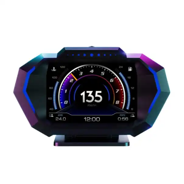 Promoție Wireless OBD2 GPS HUD P24 Computer de bord 5" Vitezometru digital 12,7 x 7,3 x 3,7 cm Accelerometru Inclinometru RPM Temperatura de consum