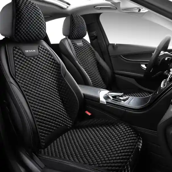 Husa scaun auto respirabila Husa scaunului din fata Neagra anti-alunecare pentru scaun auto universal Livrare expres