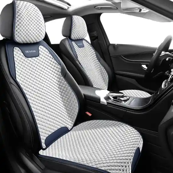 Transport gratuit Husa scaun auto respirabila Husa scaunului din fata albastra antiderapanta scaun auto universal