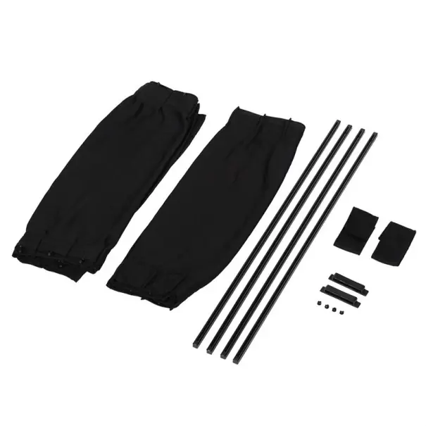 2 buc mașina parasolar cortina 50x39cm lateral UV jaluzea negru pliabil material bumbac aluminiu ABS universal acoperi ferestre accesorii auto elegante Reducere de preț