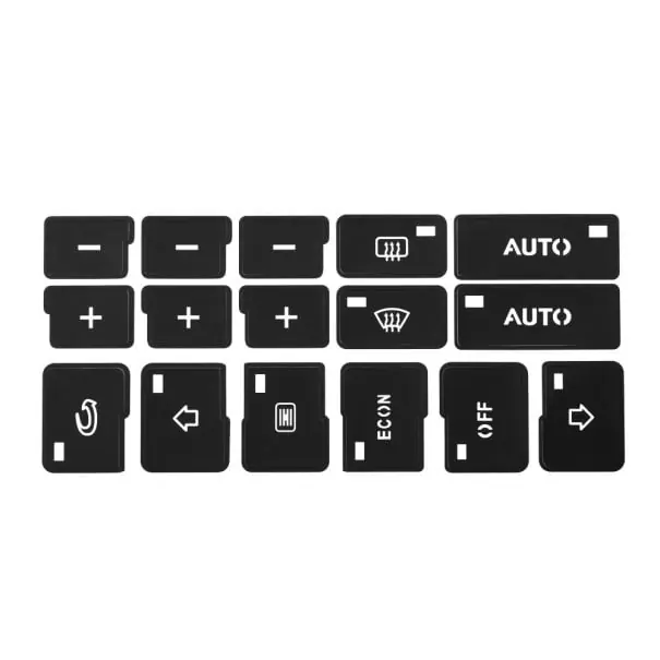 Autocolante pentru butoane în mașină Reducere de preț