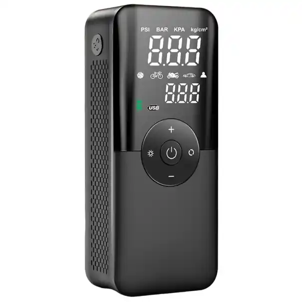 Promoție Compresor de anvelope fără fir cu baterie de 2000 mAh x 2
