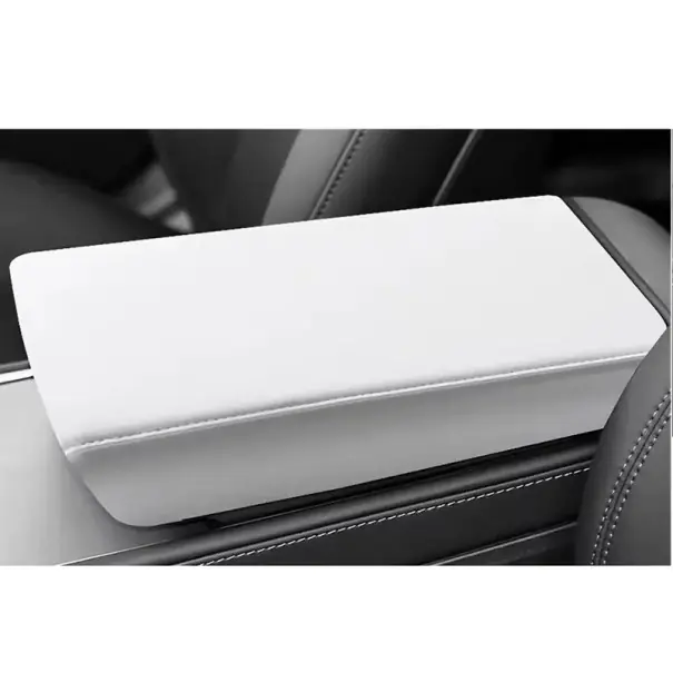 Culoare pentru cotiera 33,5 x 20 x 6,5 cm Tesla Model 3 Highland 2024–2025 și Model Y Juniper 2025 Alb TPE ABS capac pentru consola centrală Ultima șansă