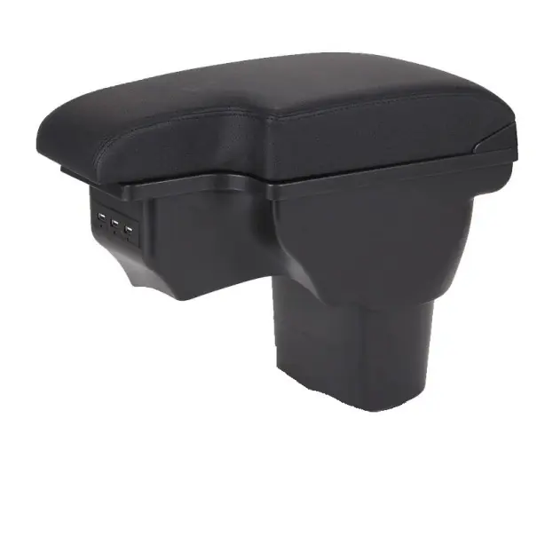 Cotiera 35 x 16 cm pentru Nissan Juke și Infiniti ESQ 2010–2019 Piele artificială cu două straturi Plastic ABS Cutie de depozitare cu USB și USB-C pentru consola centrală Livrare rapidă
