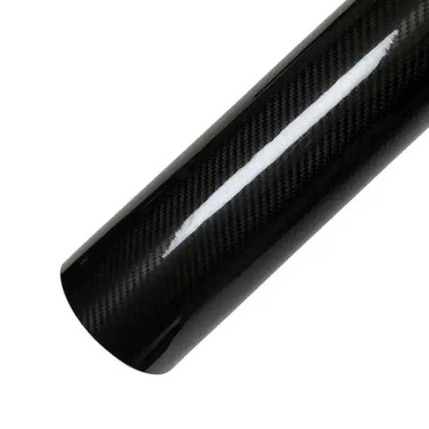 Folie auto autoadezivă 5D Black Carbon 50cmx150cm, cu efect lucios de carbon, pentru mașină și motocicletă Reducere specială