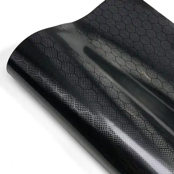 Cel mai bun preț Folie auto din carbon cu model diamantat 30x150 cm Folie autoadezivă din PVC tip fagure de miere pentru mașină și motocicletă