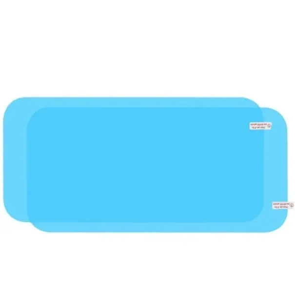 Livrare gratuită Folie de protecție pentru oglindă mare 340 × 160 mm 2 buc. Folie de protecție anti-aburire și rezistentă la apă pentru mașini, SUV, camion, dreptunghiulară, cu colțuri rotunjite, ușor de instalat