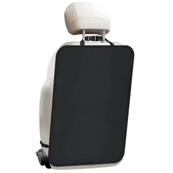 Husă de protecție pentru spatele scaunului auto 60×45 cm material impermeabil lavabil negru organizator împotriva murdăriei și zgârieturilor Lichidare de stoc