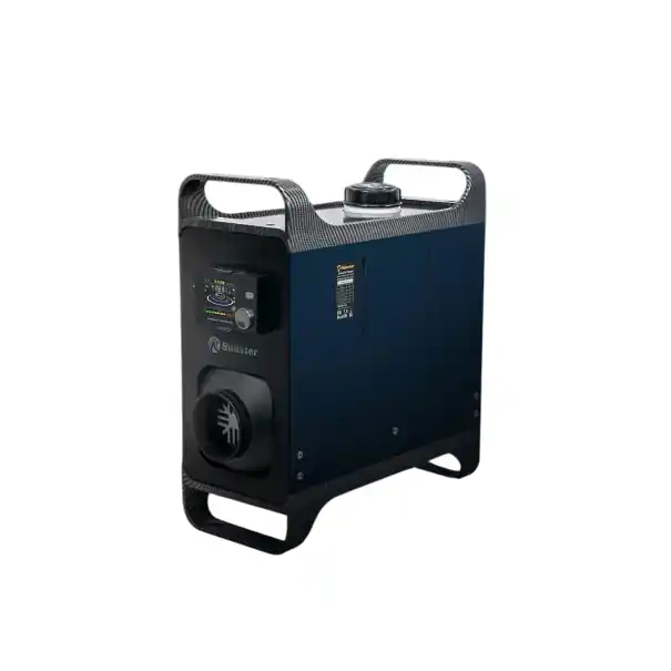 Încălzitor de aer pe motorină 420 mm x 410 mm x 155 mm Încălzitor portabil cu display și funcționare silențioasă pentru mașină, caravană, atelier Livrare expres