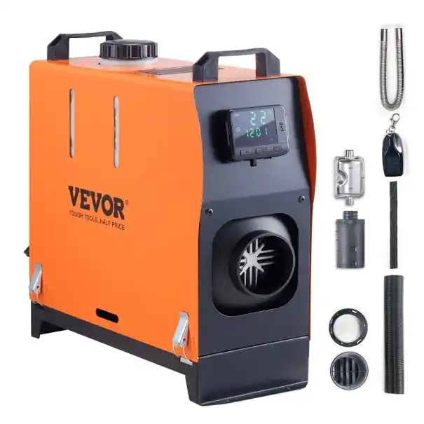 Încălzitor independent de mașină cu telecomandă Bluetooth 5KW 12V Încălzitor portabil pentru mașină Încălzitor diesel pentru mașină, camion, furgonetă, cu afișaj LCD 41 x 38 cm Ultima șansă
