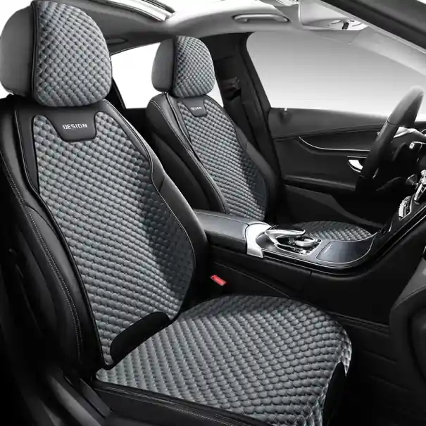 Ofertă specială Husa scaun auto respirabila Husa scaunului din fata gri Anti-alunecare pentru scaun auto Universal