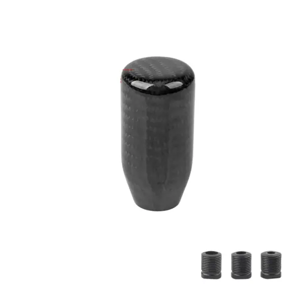 Mâner universal pentru schimbătorul de viteze pentru transmisie manuală din ABS cu decor din carbon și 3 adaptoare pentru diferite tipuri de vehicule Livrare expres