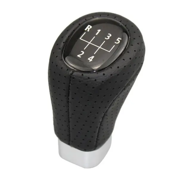 Mânere de schimbător 5 viteze din piele neagră și plastic pentru BMW seria 1/3 E46 E60 E63 E64 E87 E88 E90 E91 E92 E93 Preț mic