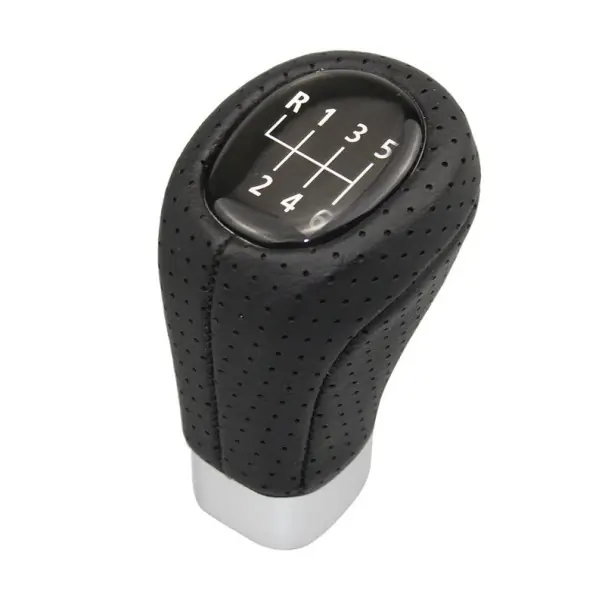 Nu rata Mânere de schimbător de viteze 6 trepte, piele neagră și plastic pentru BMW seria 1/3 E46 E60 E63 E64 E87 E88 E90 E91 E92 E93