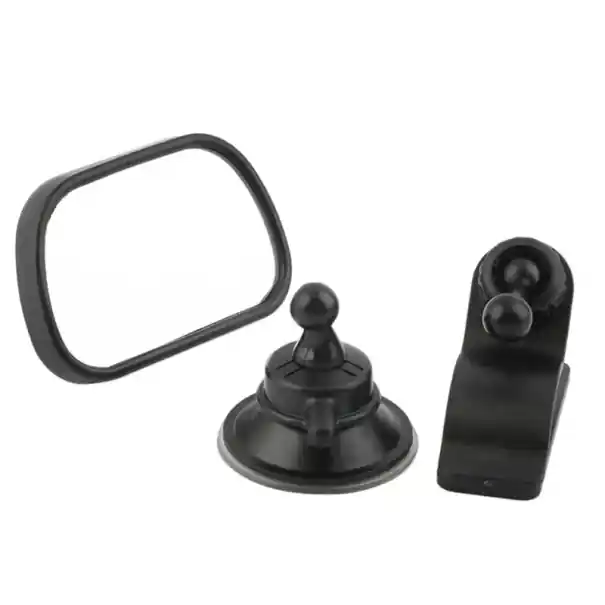 Reducere de preț Mini oglindă retrovizoare ajustabilă pentru mașină pentru monitorizarea copilului 8 x 5,5 cm cu ventuză și clips Oglindă de siguranță pentru copii