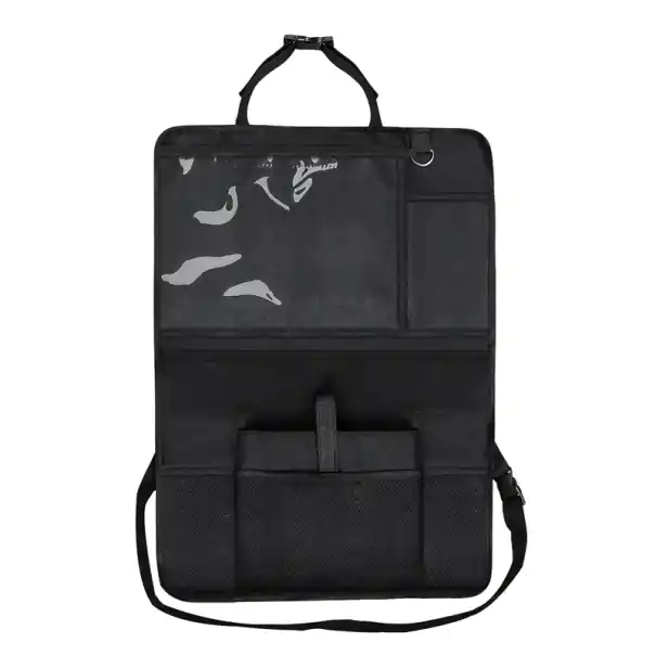 Reducere extra Organizator pentru spatele scaunului din față al mașinii cu buzunar transparent pentru tabletă Organizator de depozitare Oxford material pentru jucării și sticle