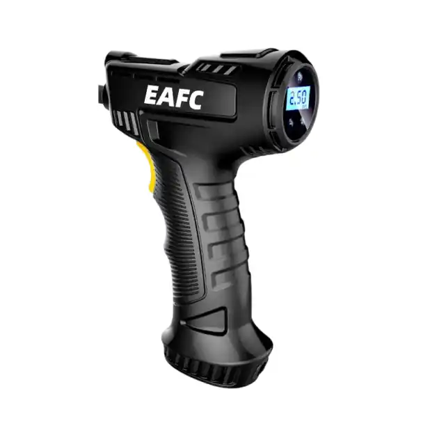 Preț promoțional Pompă de anvelope digitală cu compresor de aer portabil pentru mașini electrice wireless de 120 W, motor din cupru, corp ABS