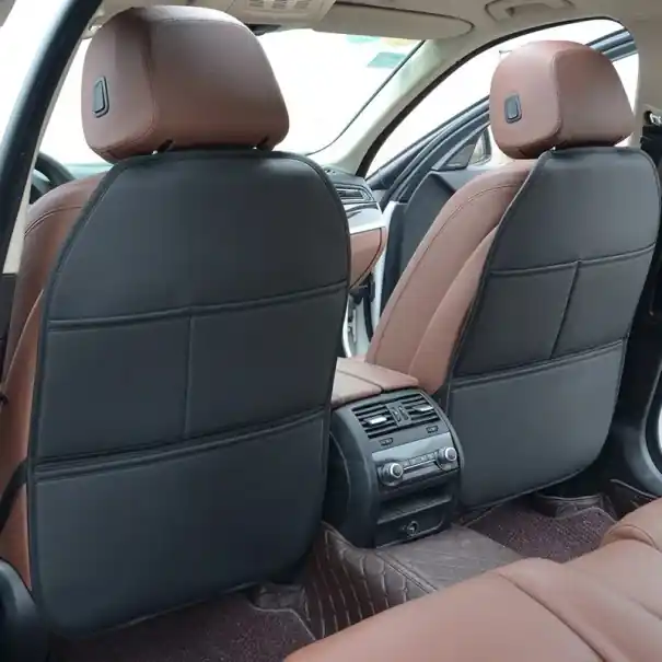 Protecție pentru spatele scaunului auto cu buzunare din piele PU universală, impermeabilă, protector împotriva zgârieturilor și murdăriei Reducere specială