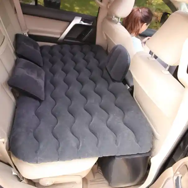 Lichidare de stoc Saltea gonflabilă pentru mașină 130x70 cm cu suport 130x25x38 cm 2 perne saltea de călătorie pentru bancheta din spate somn confortabil geantă