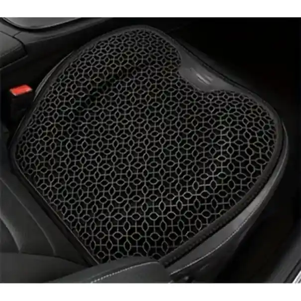 Scaun de gel negru pentru mașină 48 x 43 cm, perna ortopedică împotriva durerilor de spate, perna ergonomic pentru șezut, perna confortabilă Ieftin