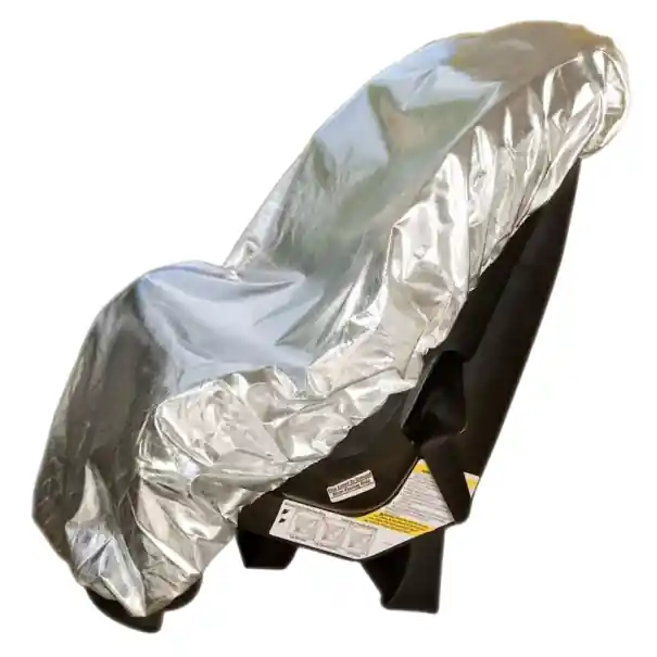 Preferatul clienților Parasolar universal pentru scaun auto pentru copii 50 x 90 cm Husă de protecție împotriva prafului din fibre naturale, protecție UV și izolație termică