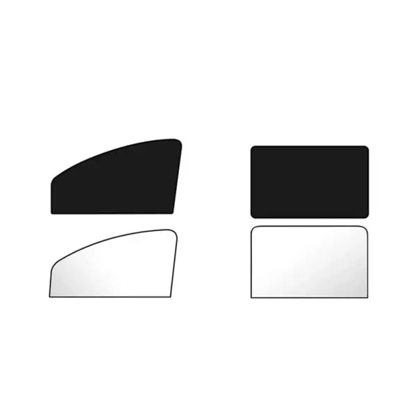 Set de 4 parasolare auto magnetice 80x5 cm și 80x50x20 cm, perdele opace față-verso cu magneți, protecție de vară pentru geamurile din față și din spate Ofertă de sezon