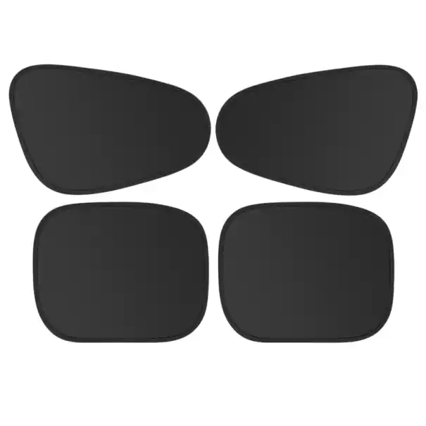 Set de 4 parasolare electrostatice pentru geamurile laterale auto Protecție UV cu 4 straturi Tratament antireflexie Parasolar față și spate Accesoriu interior Livrare expres