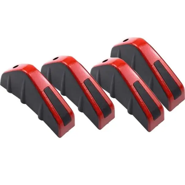 4 buc 12,5 x 6,5 cm Difuzori roșii din ABS pentru bara de protecție spate Accesorii universale pentru tuning Calitate înaltă