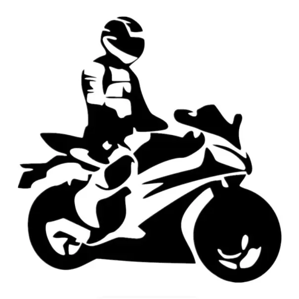 Preț promoțional Autocolant auto - motociclist