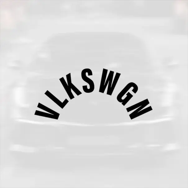 Retur gratuit Autocolant auto 30 x 13 cm vinil decal VLKSWGN Ștergător spate auto decorare motocicletă cască camion stil exterior