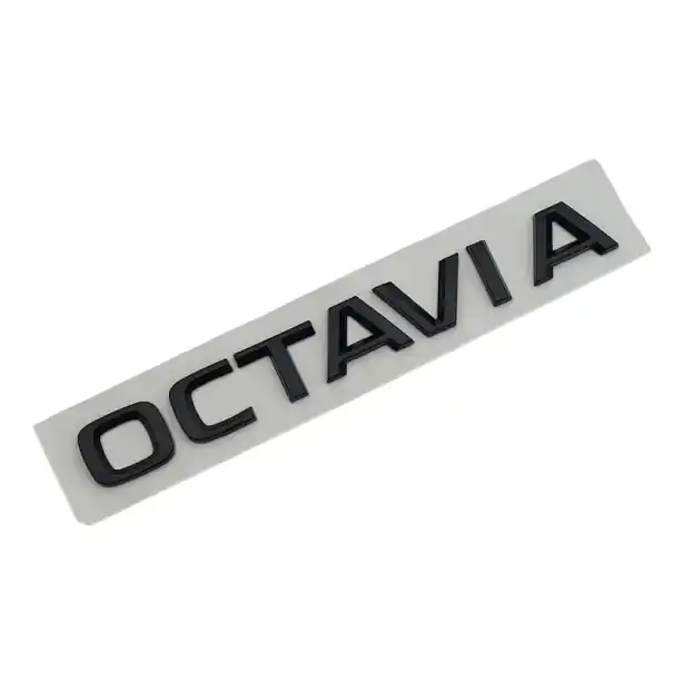 Autocolant logo Octavia Semn pe capacul din spate Emblema literei de diverse culori Decoratie Octavia 1 2 3 4 A5 A7 MK3 Accesoriu auto Retur gratuit