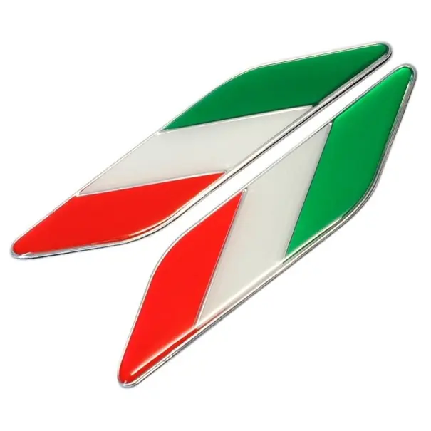 Doar azi Autocolant auto cu steag italian 2 buc
