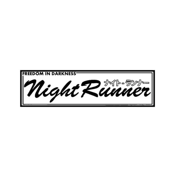 Autocolant auto Night Runner Cumpărături sigure