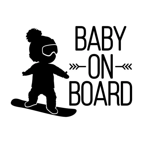 Premium Autocolant baby on board B480