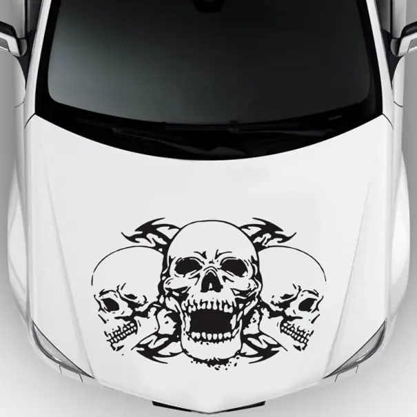 Bestseller Autocolant capota auto - cranii