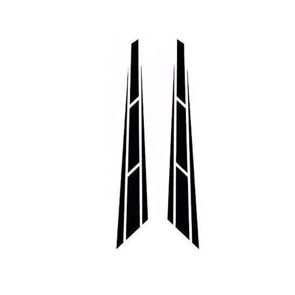Ofertă Autocolant pentru capotă 12 x 80 cm benzi negre aderență puternică folie decorativă accesorii auto autocolant personalizat