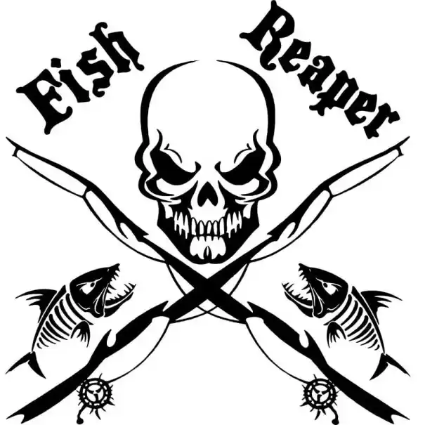 Autocolant pentru mașină Fish Reaper Discount