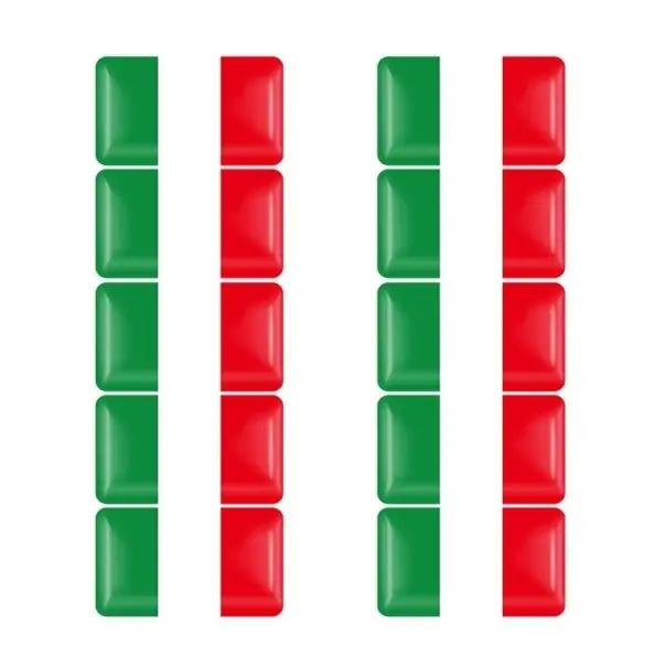 Reducere extra Autocolant steagul Italiei 10 buc